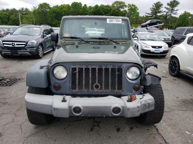 1J4FA24158L650341 - 2008 JEEP WRANGLER X GREEN photo 5