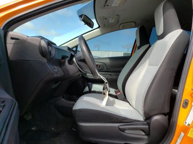 JTDKDTB34F1100692 - 2015 TOYOTA PRIUS C ORANGE photo 7