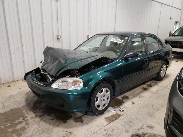 2HGEJ6613YH513905 - 2000 HONDA CIVIC BASE GREEN photo 1