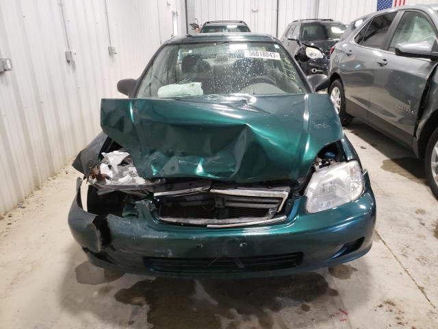 2HGEJ6613YH513905 - 2000 HONDA CIVIC BASE GREEN photo 5