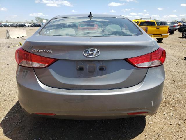 5NPDH4AEXDH335416 - 2013 HYUNDAI ELANTRA GLS GRAY photo 6