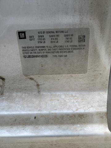 1G1JB5SH4H4145506 - 2017 CHEVROLET SONIC LS SILVER photo 12