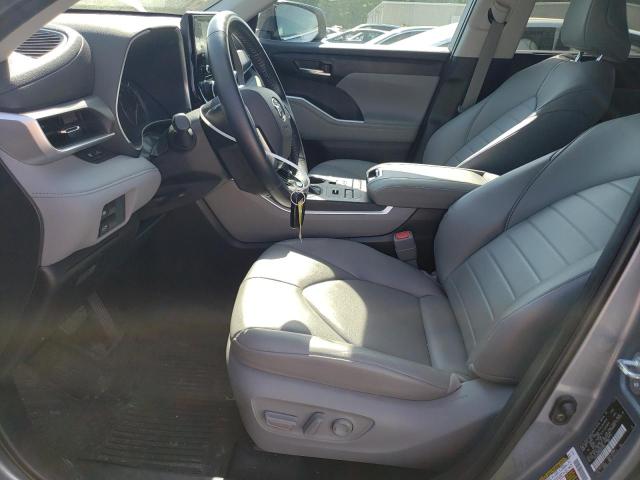 5TDGZRBHXMS070684 - 2021 TOYOTA HIGHLANDER XLE BLUE photo 7