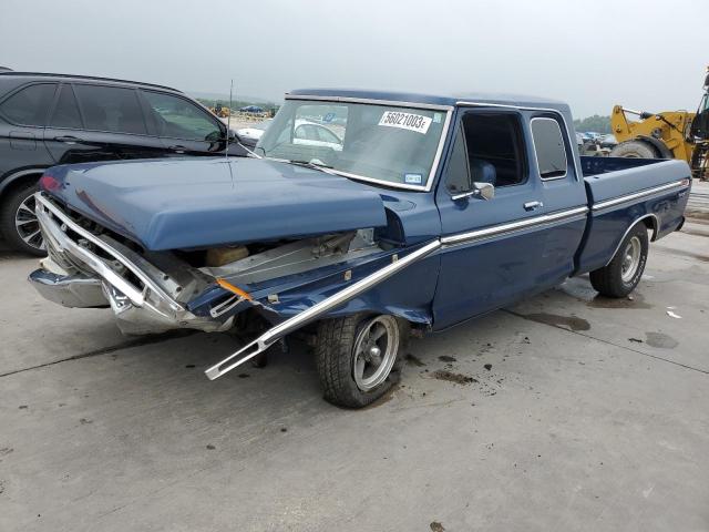 F10YKU68595 - 1974 FORD F-100 BLUE photo 1