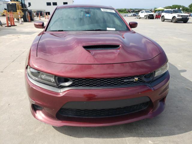 2C3CDXGJ0KH742393 - 2019 DODGE CHARGER SCAT PACK BURGUNDY photo 5