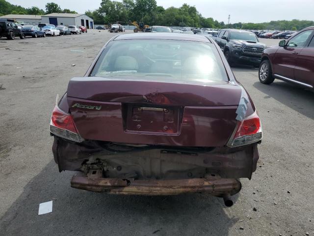 1HGCP264X8A104887 - 2008 HONDA ACCORD LXP BURGUNDY photo 6