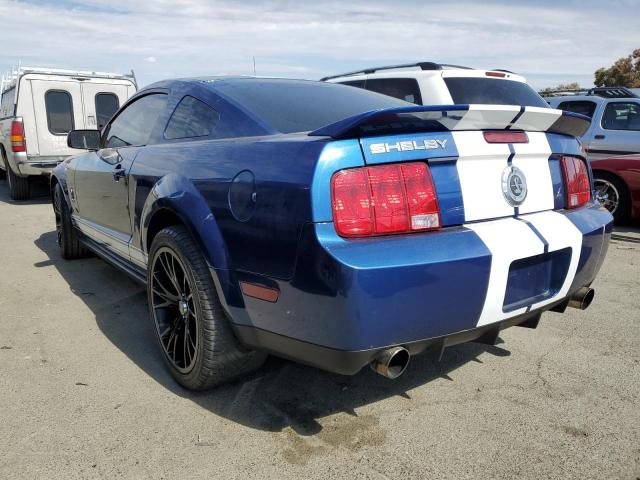 1ZVHT88S675346837 - 2007 FORD MUSTANG SHELBY GT500 BLUE photo 2