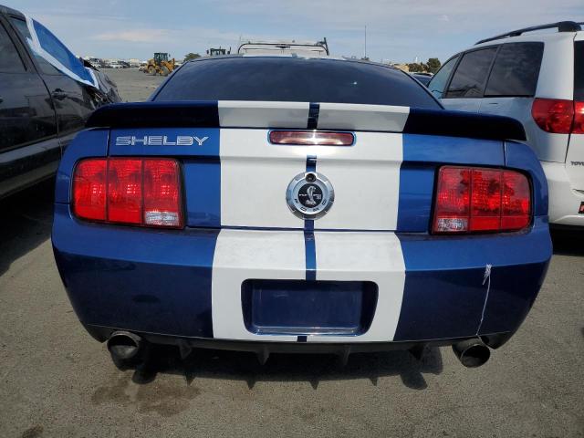 1ZVHT88S675346837 - 2007 FORD MUSTANG SHELBY GT500 BLUE photo 6