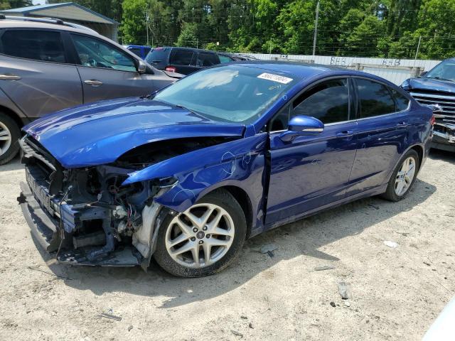 3FA6P0H70GR294183 - 2016 FORD FUSION SE BLUE photo 1