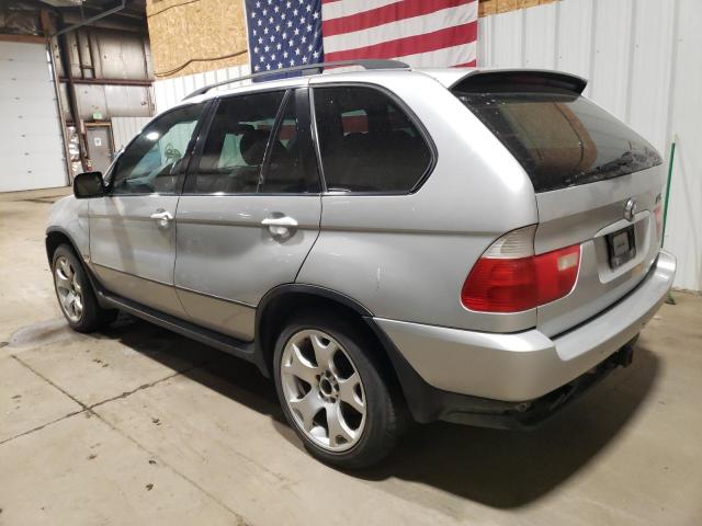 5UXFB33512LH31648 - 2002 BMW X5 4.4I SILVER photo 2