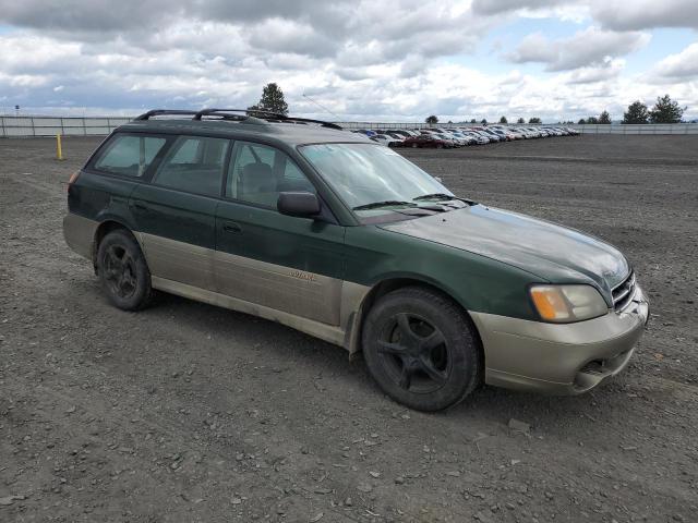 4S3BH675XY6624063 - 2000 SUBARU LEGACY OUTBACK AWP 绿色 照片 4