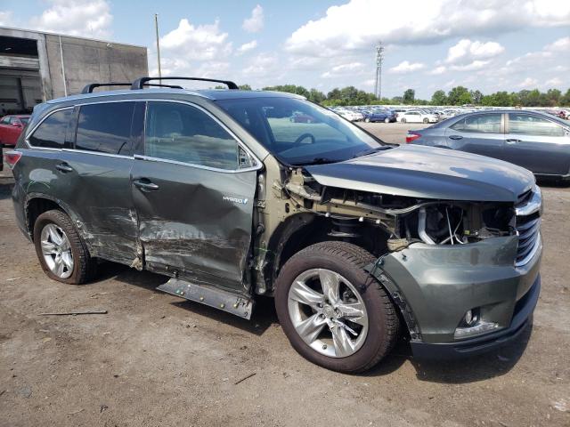 5TDDCRFHXFS010356 - 2015 TOYOTA HIGHLANDER HYBRID LIMITED GRAY photo 4