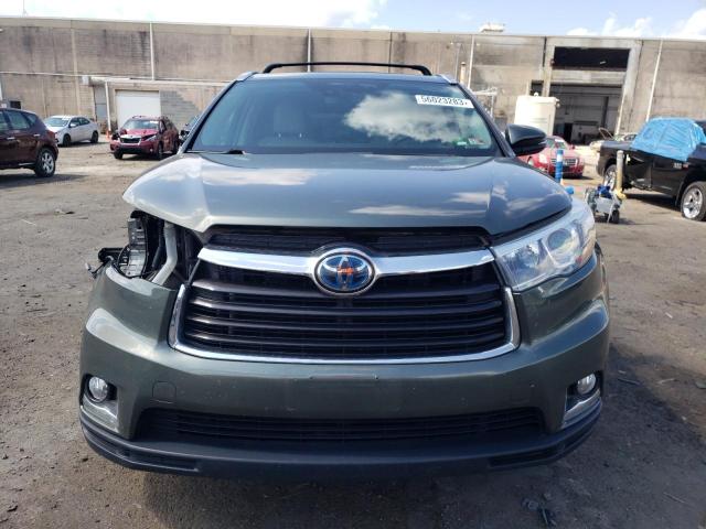 5TDDCRFHXFS010356 - 2015 TOYOTA HIGHLANDER HYBRID LIMITED GRAY photo 5