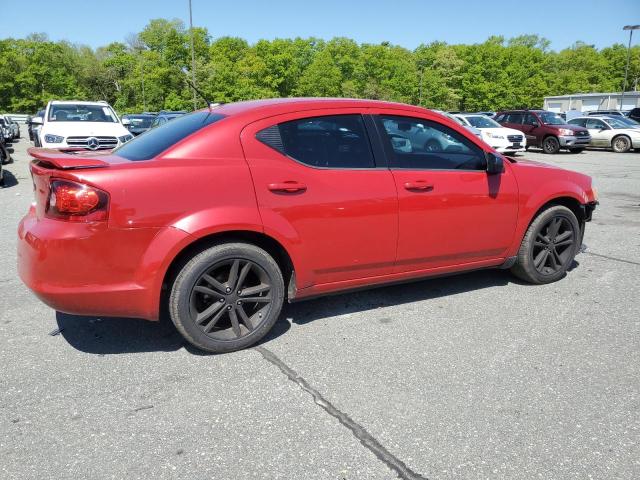 1C3CDZAG5CN280561 - 2012 DODGE AVENGER SE RED photo 3