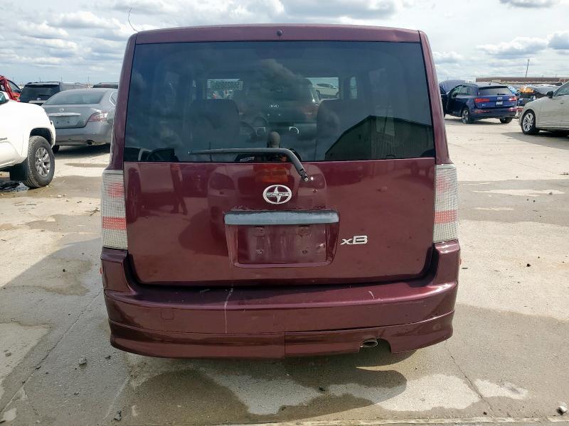 JTLKT324364031573 - 2006 TOYOTA SCION XB MAROON photo 6