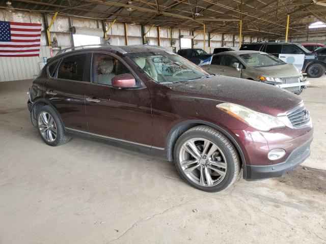 JN1AJ0HP9BM801804 - 2011 INFINITI EX35 BASE 勃艮第红 照片 4