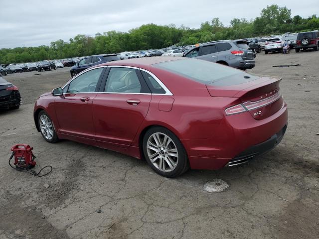 3LN6L2J95GR604899 - 2016 LINCOLN MKZ RED photo 2