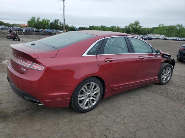3LN6L2J95GR604899 - 2016 LINCOLN MKZ RED photo 3