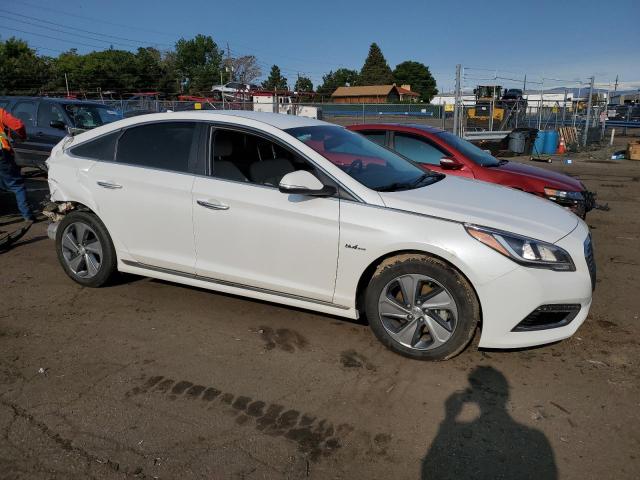 KMHE14L22HA070995 - 2017 HYUNDAI SONATA PLUG-IN HYBRID WHITE photo 4