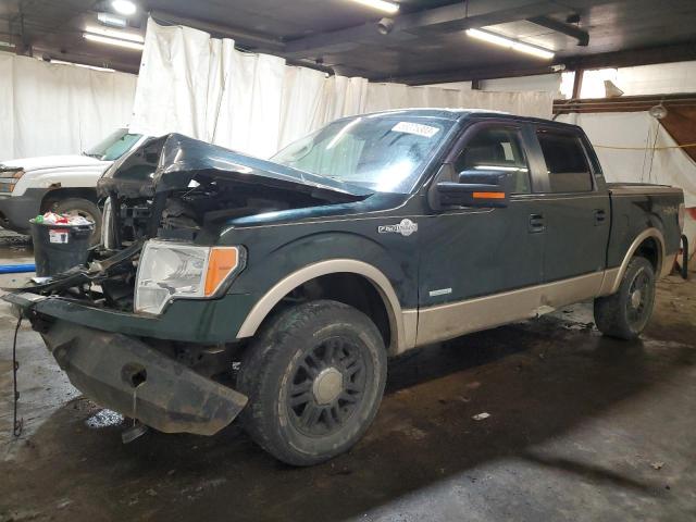 1FTFW1ET7CKD81338 - 2012 FORD F150 SUPERCREW GREEN photo 1