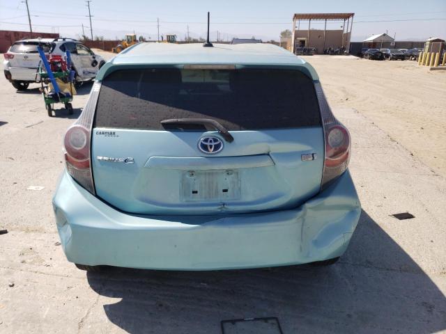 JTDKDTB34D1050311 - 2013 TOYOTA PRIUS C BLUE photo 6