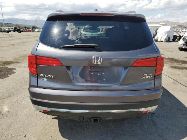 5FNYF6H06GB067819 - 2016 HONDA PILOT ELITE GRAY photo 6