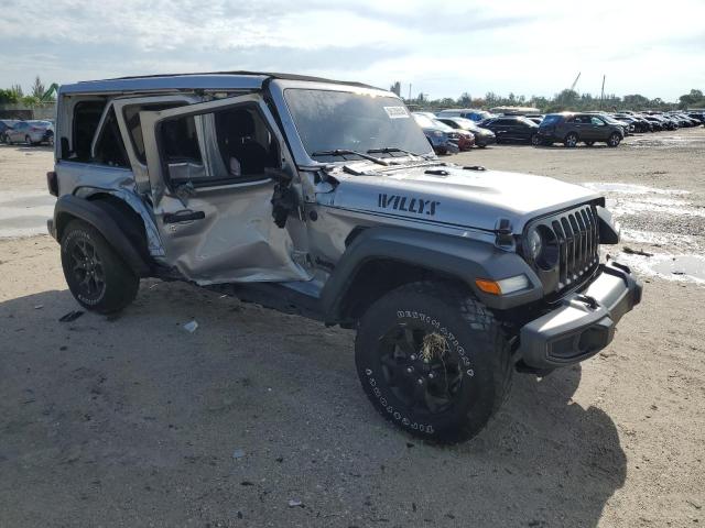 1C4HJXDN1MW538000 - 2021 JEEP WRANGLER U SPORT SILVER photo 4