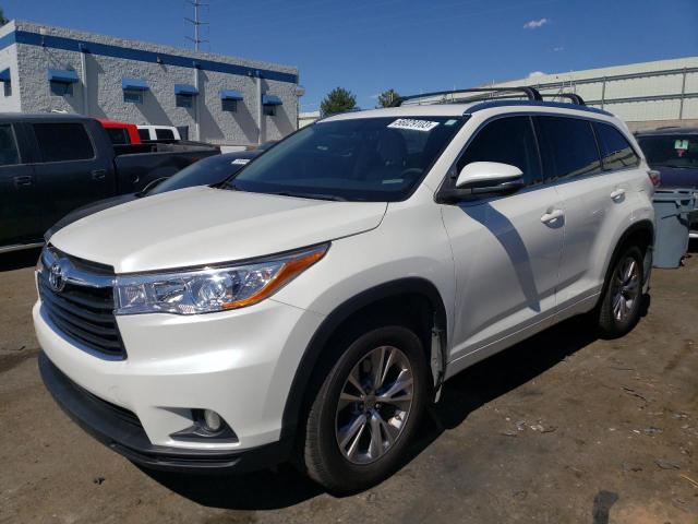 5TDJKRFH8FS108758 - 2015 TOYOTA HIGHLANDER XLE Ağ foto 1