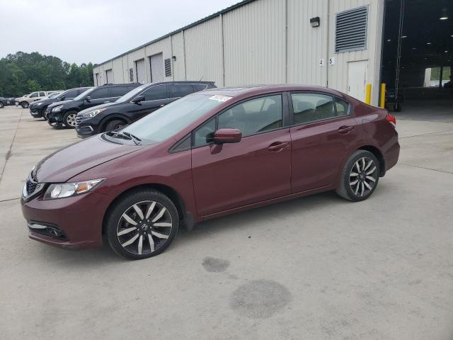 2HGFB2F91FH549878 - 2015 HONDA CIVIC EXL BURGUNDY photo 1