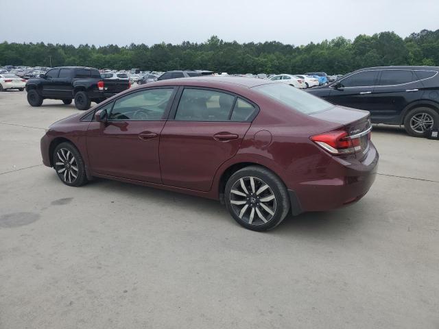 2HGFB2F91FH549878 - 2015 HONDA CIVIC EXL BURGUNDY photo 2