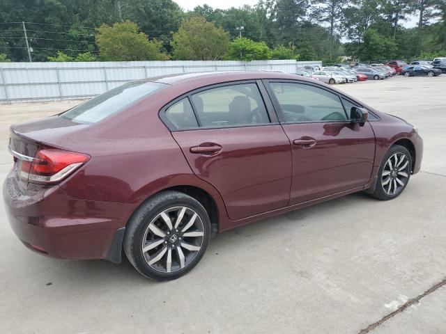 2HGFB2F91FH549878 - 2015 HONDA CIVIC EXL BURGUNDY photo 3