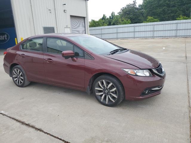 2HGFB2F91FH549878 - 2015 HONDA CIVIC EXL BURGUNDY photo 4