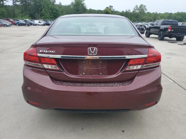 2HGFB2F91FH549878 - 2015 HONDA CIVIC EXL BURGUNDY photo 6