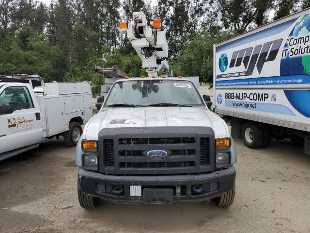 1FD4F46Y68EA84307 - 2008 FORD F450 SUPER DUTY WHITE photo 5