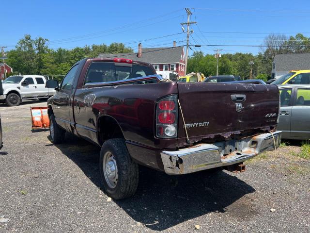 3D7KS26D05G836473 - 2005 DODGE RAM 2500 ST MAROON photo 3