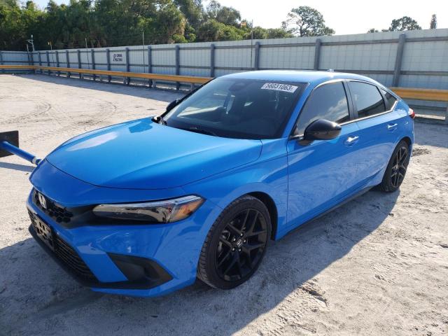 19XFL2H89NE021113 - 2022 HONDA CIVIC SPORT 蓝色 照片 1