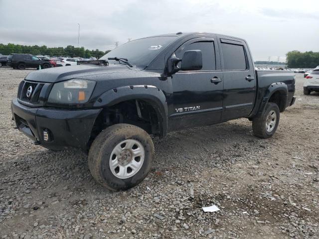 1N6BA0EC6CN303393 - 2012 NISSAN TITAN S BLACK photo 1