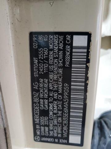 WDBCB35E6MA599059 - 1991 MERCEDES-BENZ 350SDL SDL CREAM photo 12