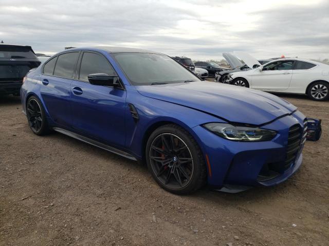 WBS43AY07PFN77840 - 2023 BMW M3 COMPETITION BLUE photo 4