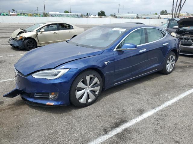 5YJSA1E21LF392093 - 2020 TESLA MODEL S BLUE photo 1