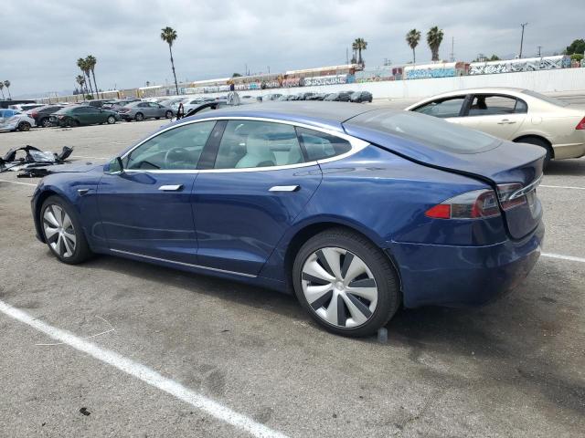 5YJSA1E21LF392093 - 2020 TESLA MODEL S BLUE photo 2