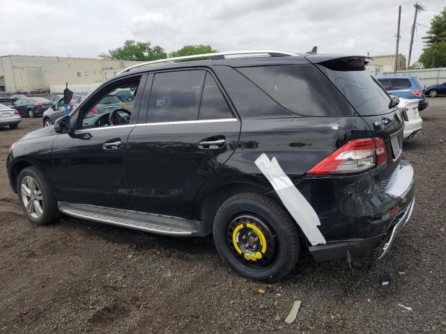 4JGDA5HB5FA449271 - 2015 MERCEDES-BENZ ML 350 4MATIC BLACK photo 2