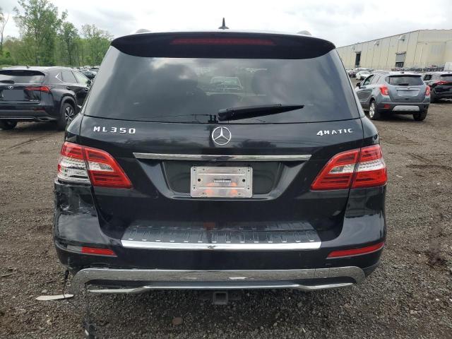 4JGDA5HB5FA449271 - 2015 MERCEDES-BENZ ML 350 4MATIC BLACK photo 6