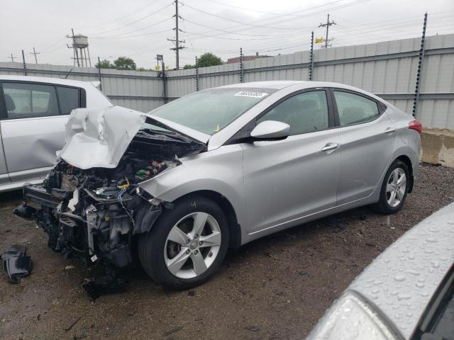 KMHDH4AE3DU773213 - 2013 HYUNDAI ELANTRA GLS SILVER photo 1