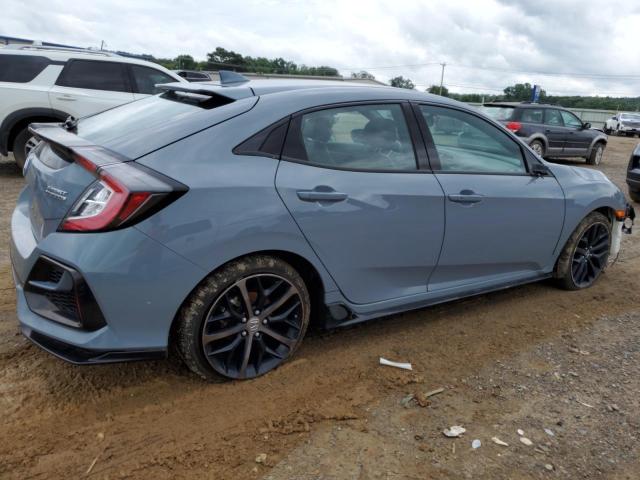 SHHFK7H91MU201105 - 2021 HONDA CIVIC SPORT TOURING GRAY photo 3