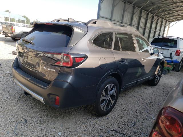 4S4BTALCXL3145993 - 2020 SUBARU OUTBACK LIMITED GRAY photo 3