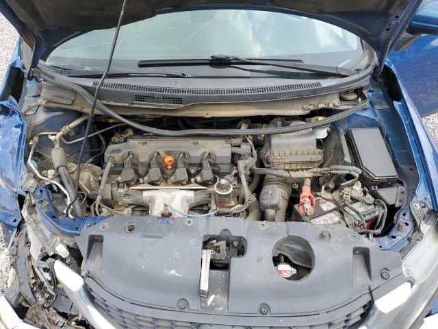 19XFB2F51EE045854 - 2014 HONDA CIVIC LX BLUE photo 11