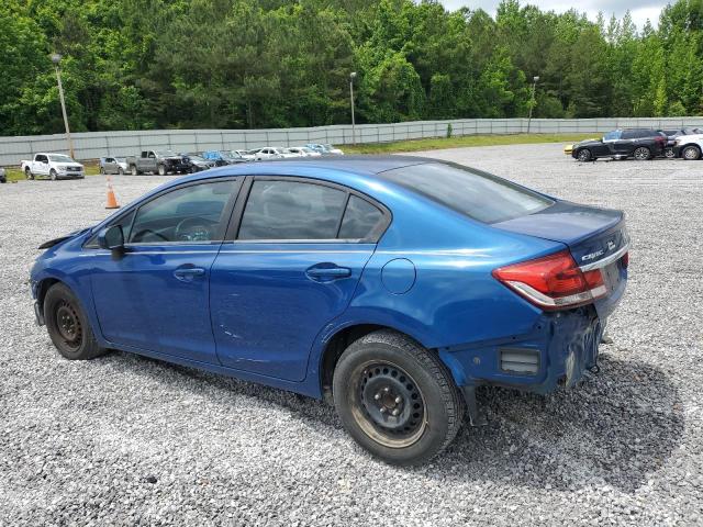 19XFB2F51EE045854 - 2014 HONDA CIVIC LX BLUE photo 2