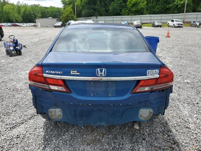19XFB2F51EE045854 - 2014 HONDA CIVIC LX BLUE photo 6