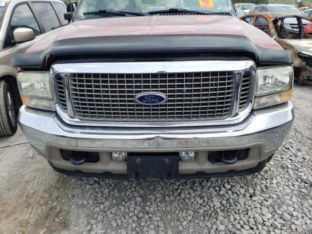 1FMSU43FX2EB16537 - 2002 FORD EXCURSION LIMITED RED photo 12